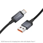 hoco X118 Generous 1m 5A Fast Charging Data Cable with Display, USB to Type-C - Image 4