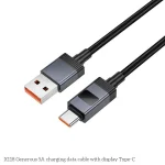hoco X118 Generous 1m 5A Fast Charging Data Cable with Display, USB to Type-C - Image 5
