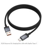 hoco X118 Generous 1m 5A Fast Charging Data Cable with Display, USB to Type-C - Image 6