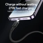 Yesido CA90 100W USB-C / Type-C to 8 Pin, Type-C 2 in 1 Charging Cable, CA90 - Image 4