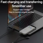 Yesido CA90 100W USB-C / Type-C to 8 Pin, Type-C 2 in 1 Charging Cable, CA90 - Image 9