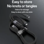 Yesido CA90 100W USB-C / Type-C to 8 Pin, Type-C 2 in 1 Charging Cable, CA90 - Image 10