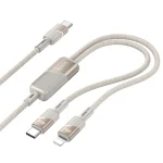 hoco U139 100W Type-C to Type-C and 8 Pin Fast Charging Data Cable, Length: 1.2m, Type-C to Type-C and 8 Pin