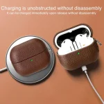 Litchi Texture PU Earphones Case with Hook, For Samsung Galaxy Buds 3 / 3 Pro - Image 6