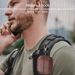 Litchi Texture PU Earphones Case with Hook, For Samsung Galaxy Buds 3 / 3 Pro - Image 7