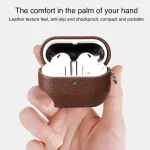 Litchi Texture PU Earphones Case with Hook, For Samsung Galaxy Buds 3 / 3 Pro - Image 9