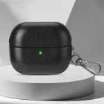 Oily Skin Texture PU Earphones Case with Hook, For Samsung Galaxy Buds 3 / 3 Pro