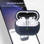Oily Skin Texture PU Earphones Case with Hook, For Samsung Galaxy Buds 3 / 3 Pro - Image 6