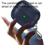 Oily Skin Texture PU Earphones Case with Hook, For Samsung Galaxy Buds 3 / 3 Pro - Image 7