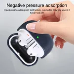 Oily Skin Texture PU Earphones Case with Hook, For Samsung Galaxy Buds 3 / 3 Pro - Image 9