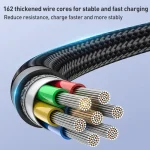 Yesido CA137C 66W USB to Type-C Streamer Light Data Cable, Length: 1.2m - Image 8