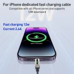 Yesido CA137L 12W USB to 8 Pin Streamer Light Data Cable, Length: 1.2m - Image 4