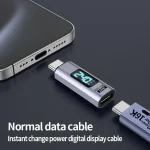 Type-C Male to Female PD240W 80Gbps 60K Digital Magnetic Suction Adapter, Straight Head, Elbow Head - Image 3