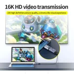 Type-C Male to Female PD240W 80Gbps 60K Magnetic Suction Adapter, Straight Head, Elbow Head, Side Elbow - Image 5