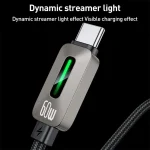 Yesido CA198 60W Type-C to Type-C Streamer Light Data Cable, Length: 1.2m - Image 3