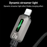 Yesido CA199 27W Type-C to 8 Pin Streamer Light Data Cable, Length: 1.2m - Image 3