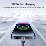 Yesido CA199 27W Type-C to 8 Pin Streamer Light Data Cable, Length: 1.2m - Image 4