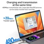 Yesido CA199 27W Type-C to 8 Pin Streamer Light Data Cable, Length: 1.2m - Image 6