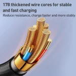 Yesido CA199 27W Type-C to 8 Pin Streamer Light Data Cable, Length: 1.2m - Image 8