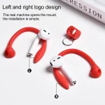 For AirPods 1 / 2 / AirPods Pro / Huawei FreeBuds 3 Wireless Earphones Silicone Anti-lost Lanyard Ear Hook, Mint Green, Silver, Pink, Black, White, Red - Image 4