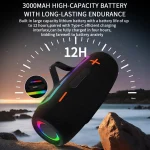 PRO9 20W Outdoor IPX6 Portable RGB Wireless Speakers Stereo Soundbar Subwoofer - Image 4