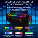 PRO9 20W Outdoor IPX6 Portable RGB Wireless Speakers Stereo Soundbar Subwoofer - Image 7