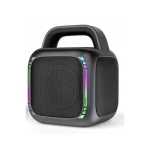 MS6K Portable RGB Dazzling Bluetooth Speaker Outdoor Karaoke Subwoofer, No Mic, Dual Mic