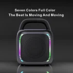 MS6K Portable RGB Dazzling Bluetooth Speaker Outdoor Karaoke Subwoofer, No Mic, Dual Mic - Image 2