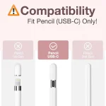 Retractable Silicone Protective Stylus Pen Case, For Apple Pencil USB-C - Image 8