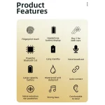 V19S Bluetooth 5.0 Business Style Fingerprint Touch Bluetooth Earphone - Image 2