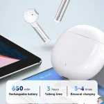 Fineblue J3 Pro TWS 5.0 Wireless Two Ear Bluetooth Headset with 650mAh Charging Cabin & Support Language Wakeup - Image 5