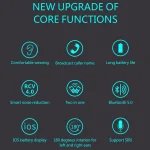 F910 Bluetooth 5.0 Hanging Ear Style Dual Mic Noise Reduction Bluetooth Earphone - Image 2