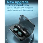 M17 Bluetooth 5.1 LED Display Screen Touch Waterproof Wireless Bluetooth Earphone with Charging Box - Image 2