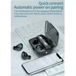 M17 Bluetooth 5.1 LED Display Screen Touch Waterproof Wireless Bluetooth Earphone with Charging Box - Image 4