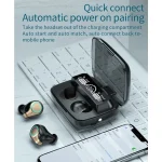 M18 Bluetooth 5.1 LED Display Screen Waterproof Wireless Bluetooth Earphone with Charging Box - Image 4