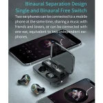 M18 Bluetooth 5.1 LED Display Screen Waterproof Wireless Bluetooth Earphone with Charging Box - Image 10