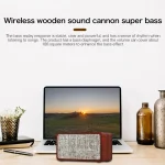 Q2 Double Speaker Wooden Bluetooth Speaker, Q2 - Image 5