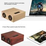 Q5 Wooden Bluetooth Speaker, Support TF Card & 3.5mm AUX, Q5 - Image 4
