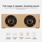Q5 Wooden Bluetooth Speaker, Support TF Card & 3.5mm AUX, Q5 - Image 6