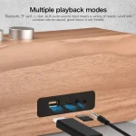 Q7 Subwoofer Wooden Bluetooth Speaker, Support TF Card & U Disk & 3.5mm AUX, Q7 - Image 11