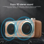 Q7 Subwoofer Wooden Bluetooth Speaker, Support TF Card & U Disk & 3.5mm AUX, Q7 - Image 14