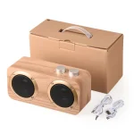 Q7 Subwoofer Wooden Bluetooth Speaker, Support TF Card & U Disk & 3.5mm AUX, Q7 - Image 5