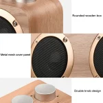 Q7 Subwoofer Wooden Bluetooth Speaker, Support TF Card & U Disk & 3.5mm AUX, Q7 - Image 6