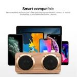Q7 Subwoofer Wooden Bluetooth Speaker, Support TF Card & U Disk & 3.5mm AUX, Q7 - Image 8