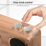 Q7 Subwoofer Wooden Bluetooth Speaker, Support TF Card & U Disk & 3.5mm AUX, Q7 - Image 10