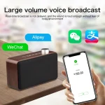 W5A Subwoofer Fabric Wooden Touch Bluetooth Speaker, Support TF Card & U Disk & 3.5mm AUX, Walnut, Yellow Wood - Image 8