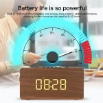 W5C Subwoofer Wooden Clock Bluetooth Speaker, Support TF Card & 3.5mm AUX, Brown Wood, Yellow Wood - Image 13