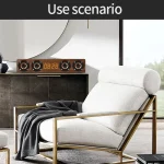 W8C Wooden Clock Subwoofer Bluetooth Speaker, Support TF Card & U Disk & 3.5mm AUX - Image 14