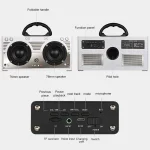 W9 Portable Retro Wooden Bluetooth Speaker, Support TF Card & 3.5mm AUX - Image 6