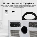 W9 Portable Retro Wooden Bluetooth Speaker, Support TF Card & 3.5mm AUX - Image 8